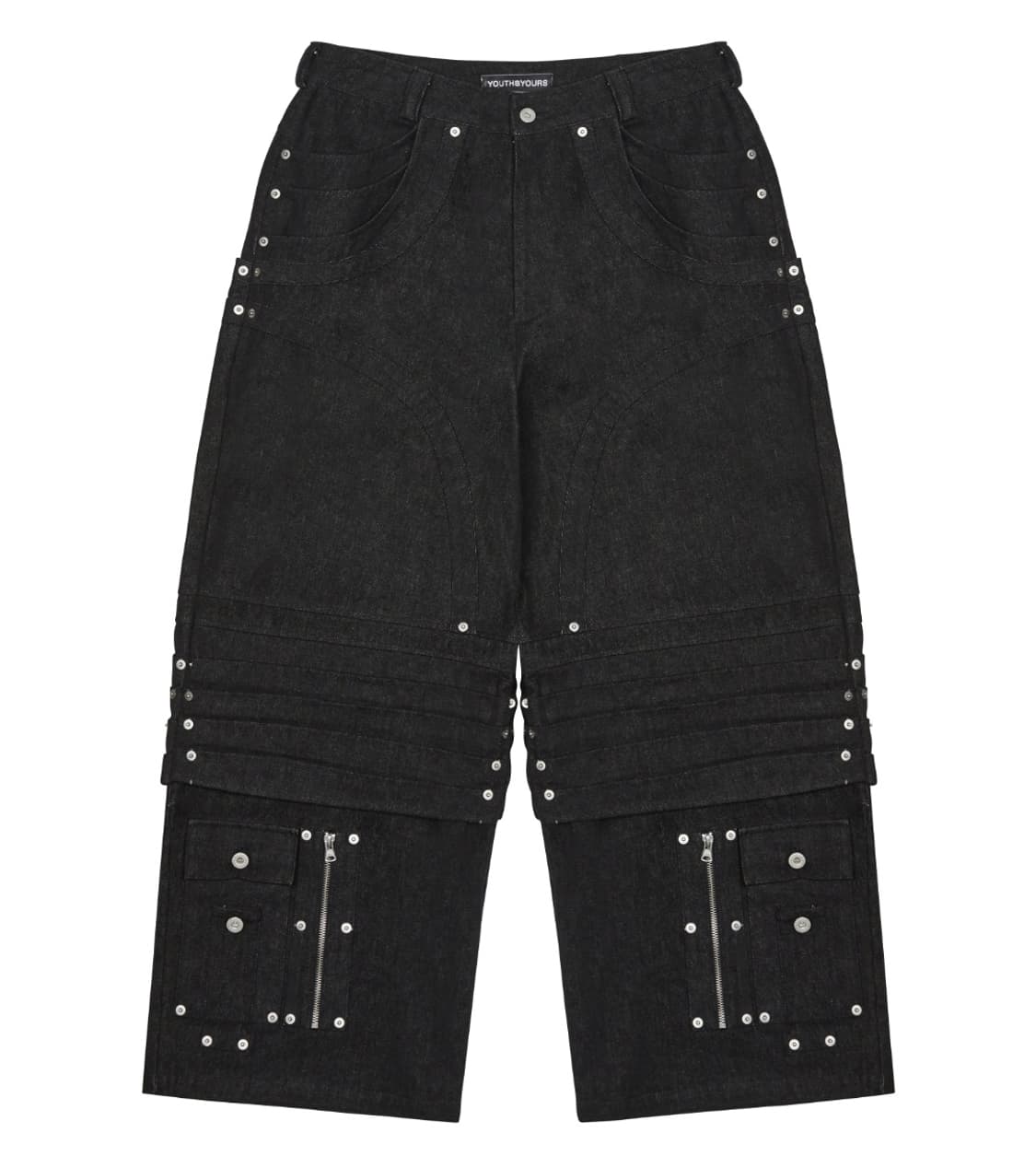 유스이즈유어스 Y5 PEACE WIDE PANTS(BLACK) 상품이미지1