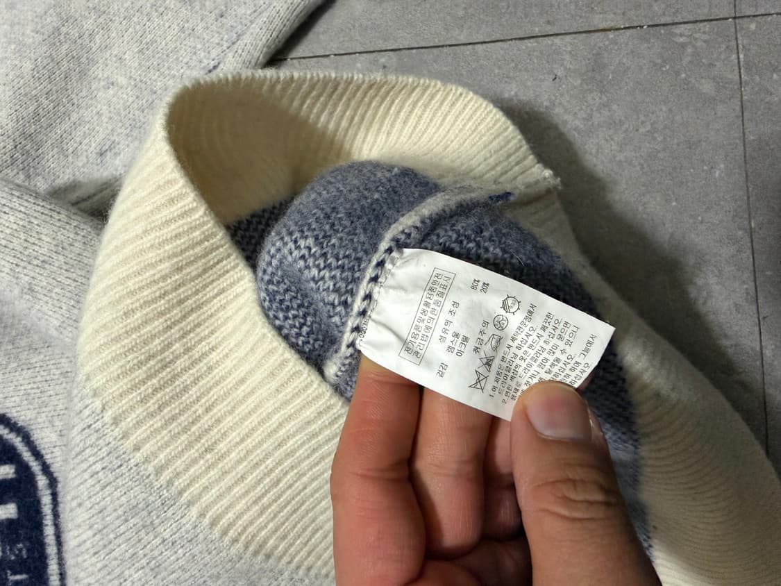 아웃도어  램스울  블랜디드  오버사이즈  니트 100size   상품이미지5