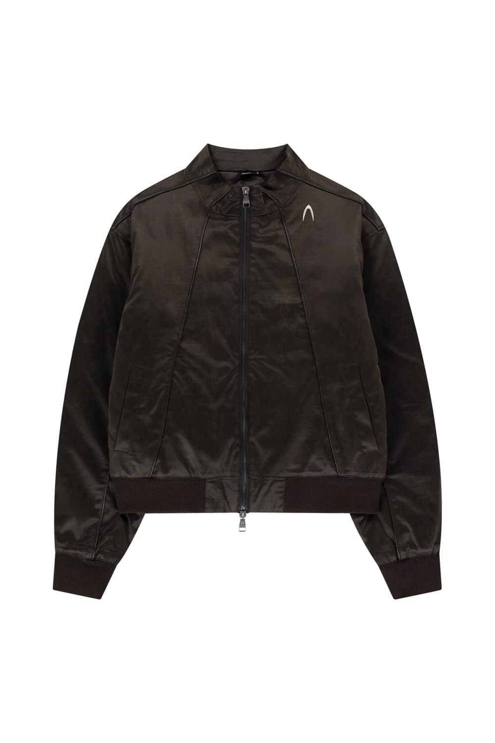 Aakam piping leather blouson brown size1 상품이미지1
