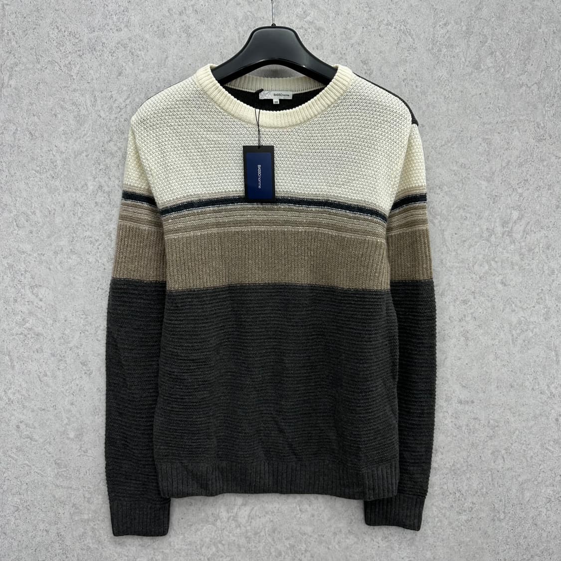 [미시착] 105 바쏘옴므 남자 울 니트 상품이미지1