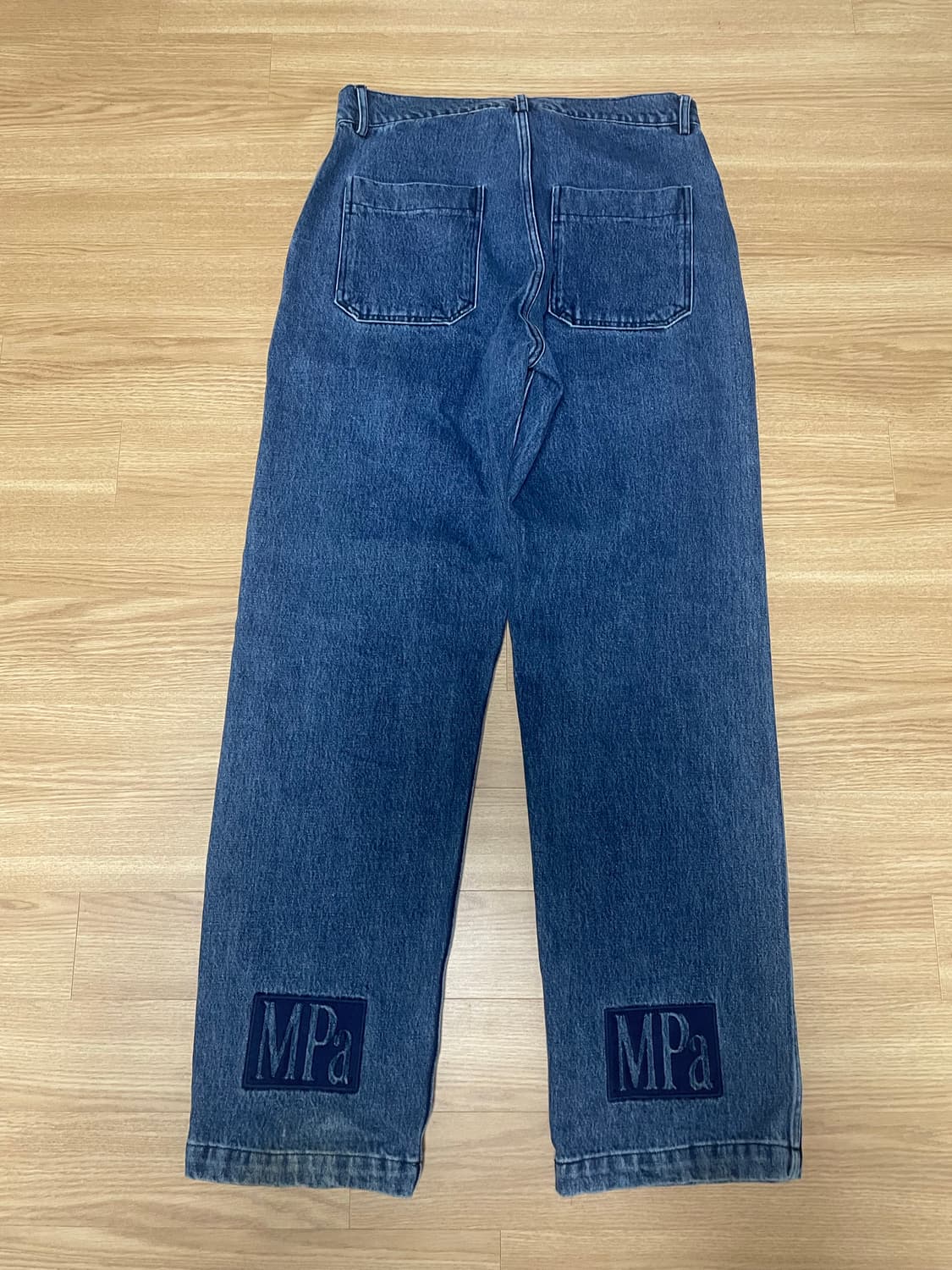 [M] 플라스틱 프로덕트 MPa CALF LOGO DENIM PANTS  상품이미지4