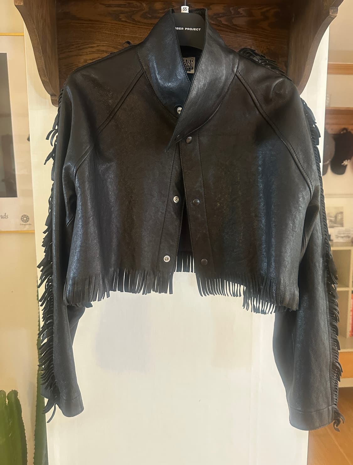 스탠드얼론 standalone 테슬 가죽 자켓 (F) 상품이미지1