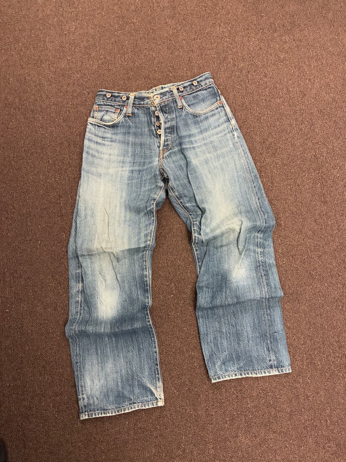 4)Japanese vintage 벨트 디테일 데님팬츠 상품이미지5