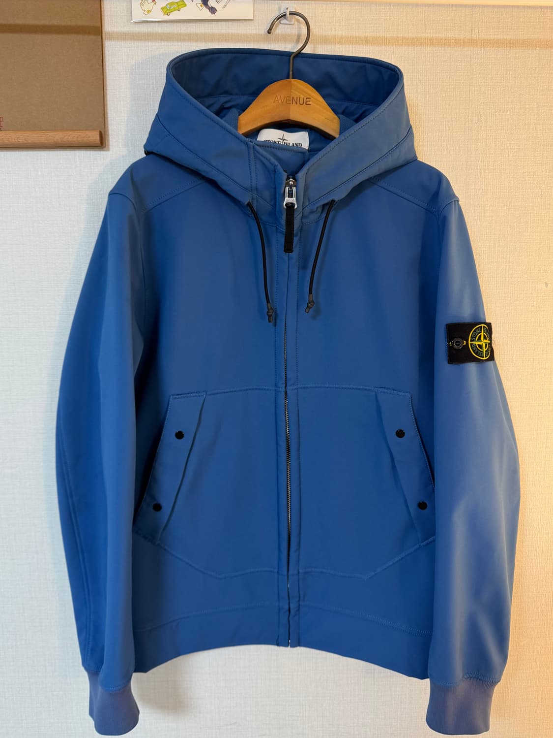 [M]스톤아일랜드 소프트쉘 후드집업 자켓 상품이미지1