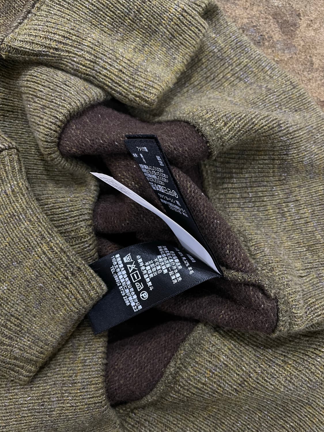 폴로랄프로렌(RRL)/카키 니트티 상품이미지4