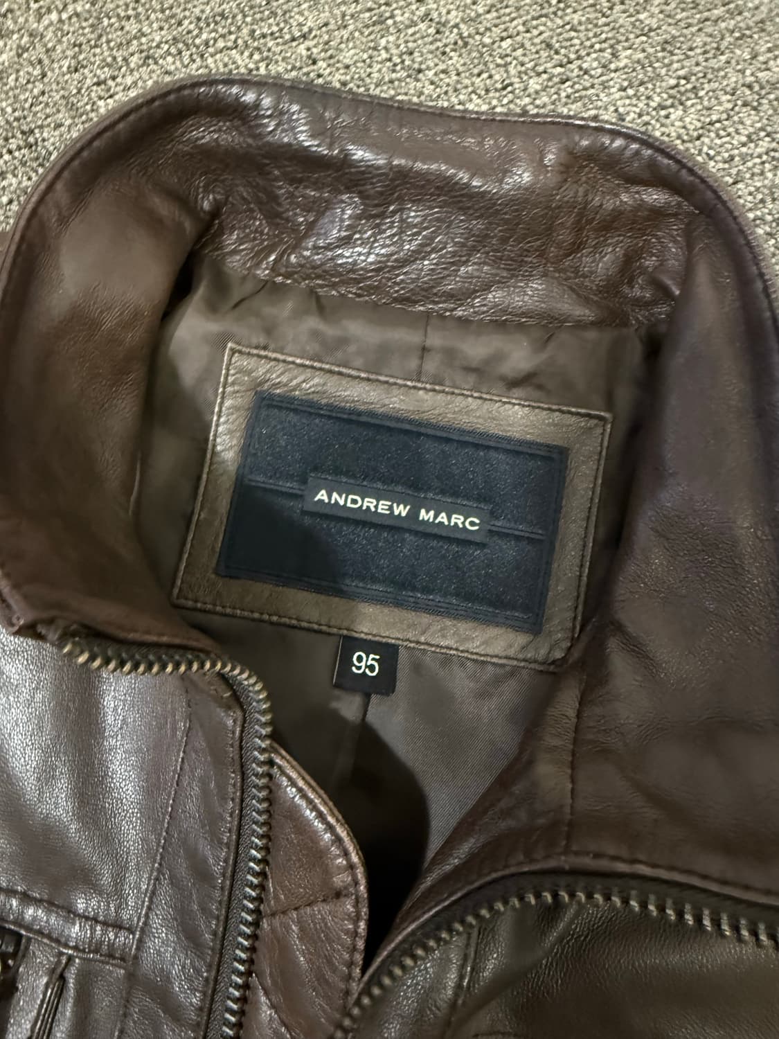 Andrew marc 앤드류마크 양가죽 포켓 레더자켓 상품이미지3