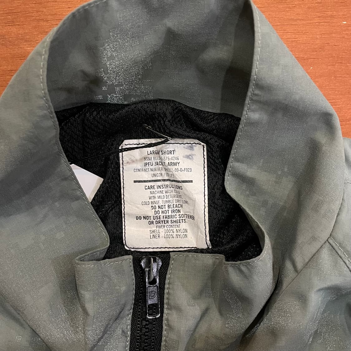 (L) 오리지널 US ARMY IPFU 미군 바람막이 자켓 카모 상품이미지9