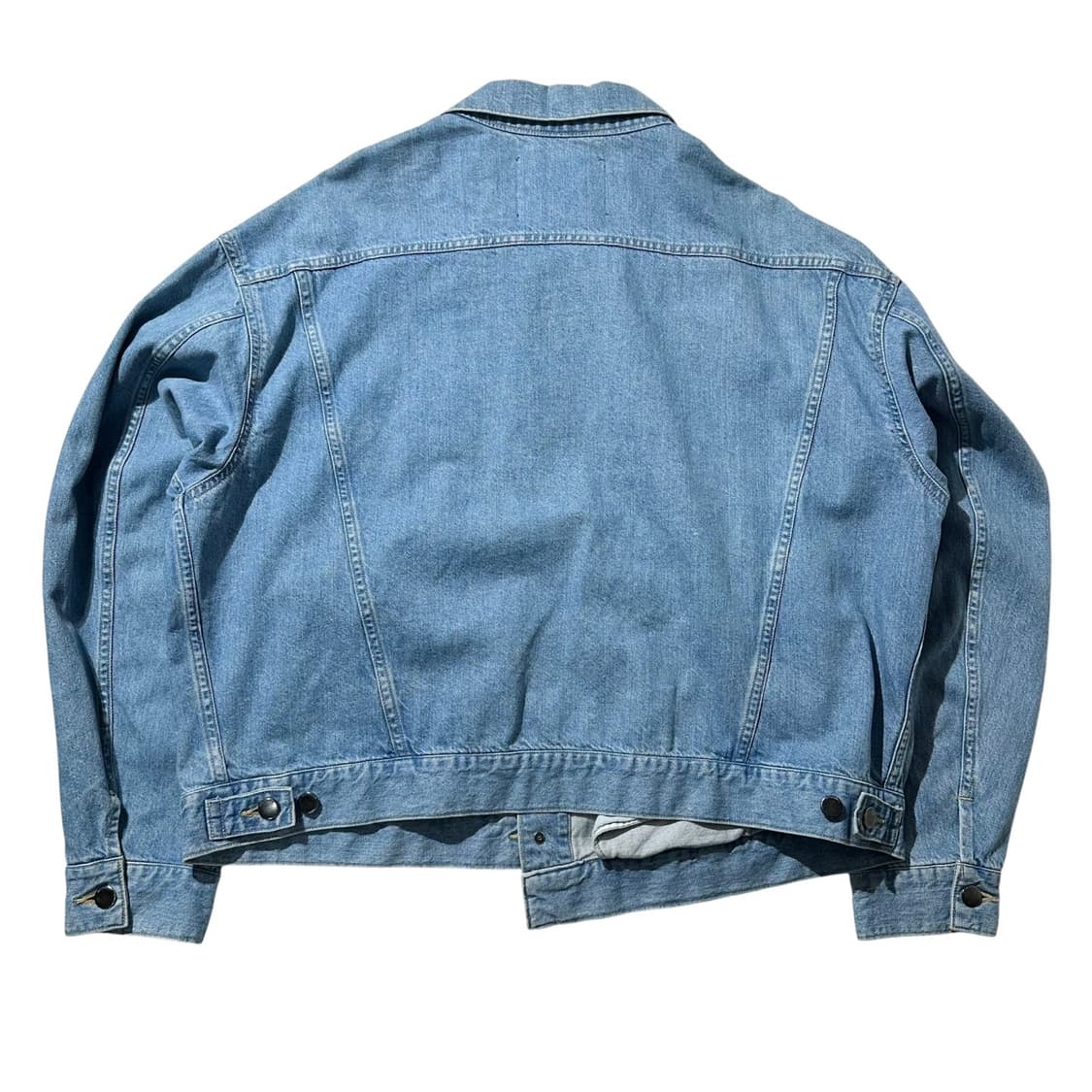 다이어트 부처 슬림 스킨 DBSS 비대칭 데님 트러커 자켓 상품이미지4