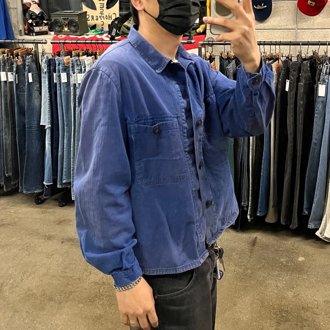 빈티지 HBT 프렌치 워크 자켓 (100-105) 상품이미지8