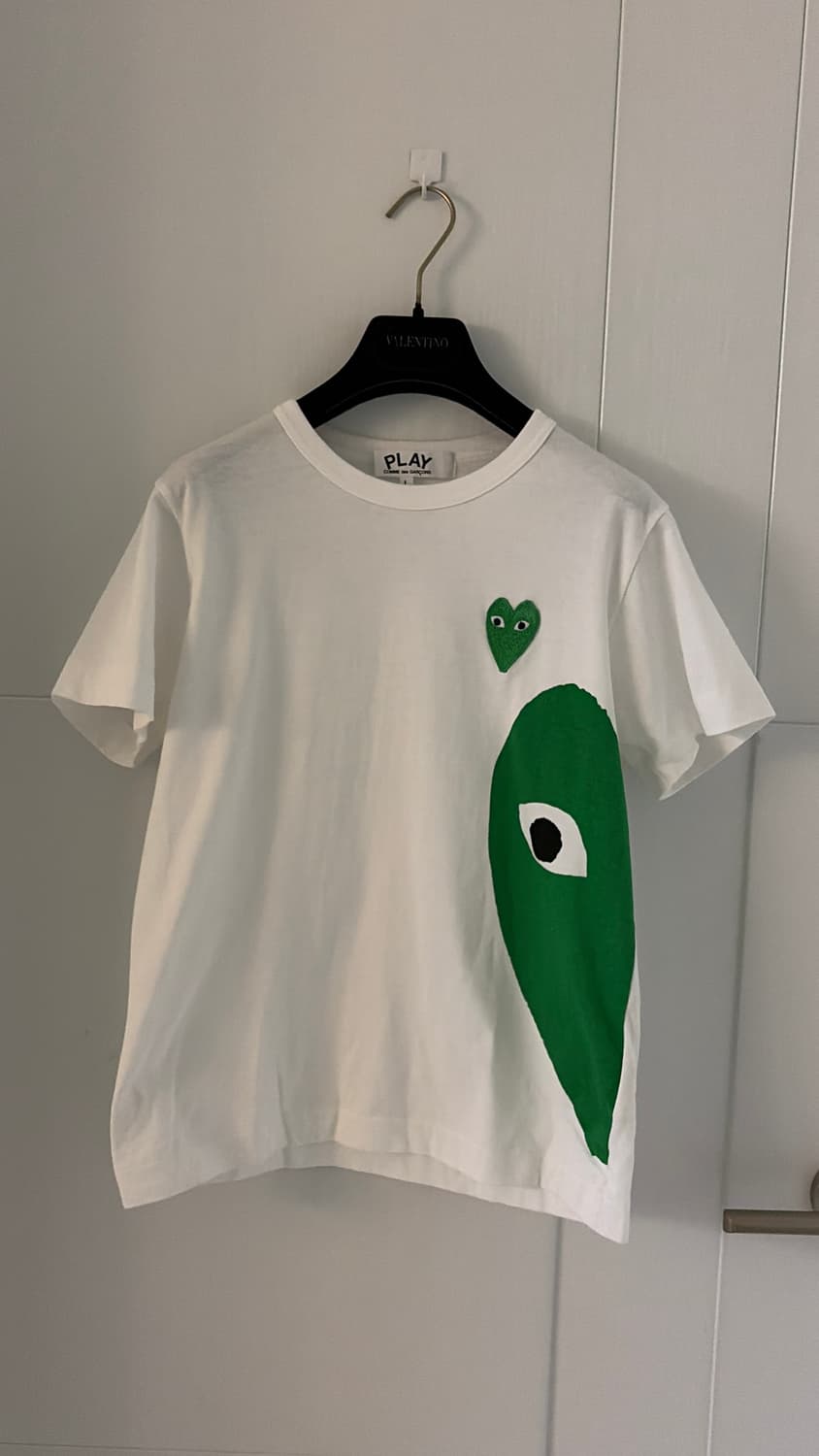 꼼데가르송 PLAY 희귀그린 하트 티셔츠 55 정품 상품이미지1