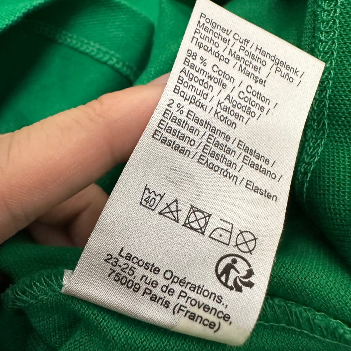 라코스테 여성 원피스 반팔 그린 XS 상품이미지8