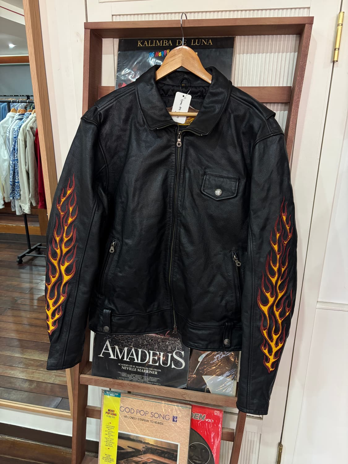 할리데이비슨 플레임 레더 자켓 XL 상품이미지3