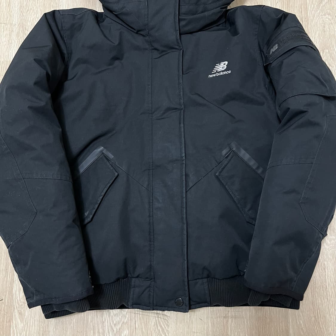 뉴발란스 덕다운 숏 패트롤 후드 숏패딩 L/95  상품이미지4