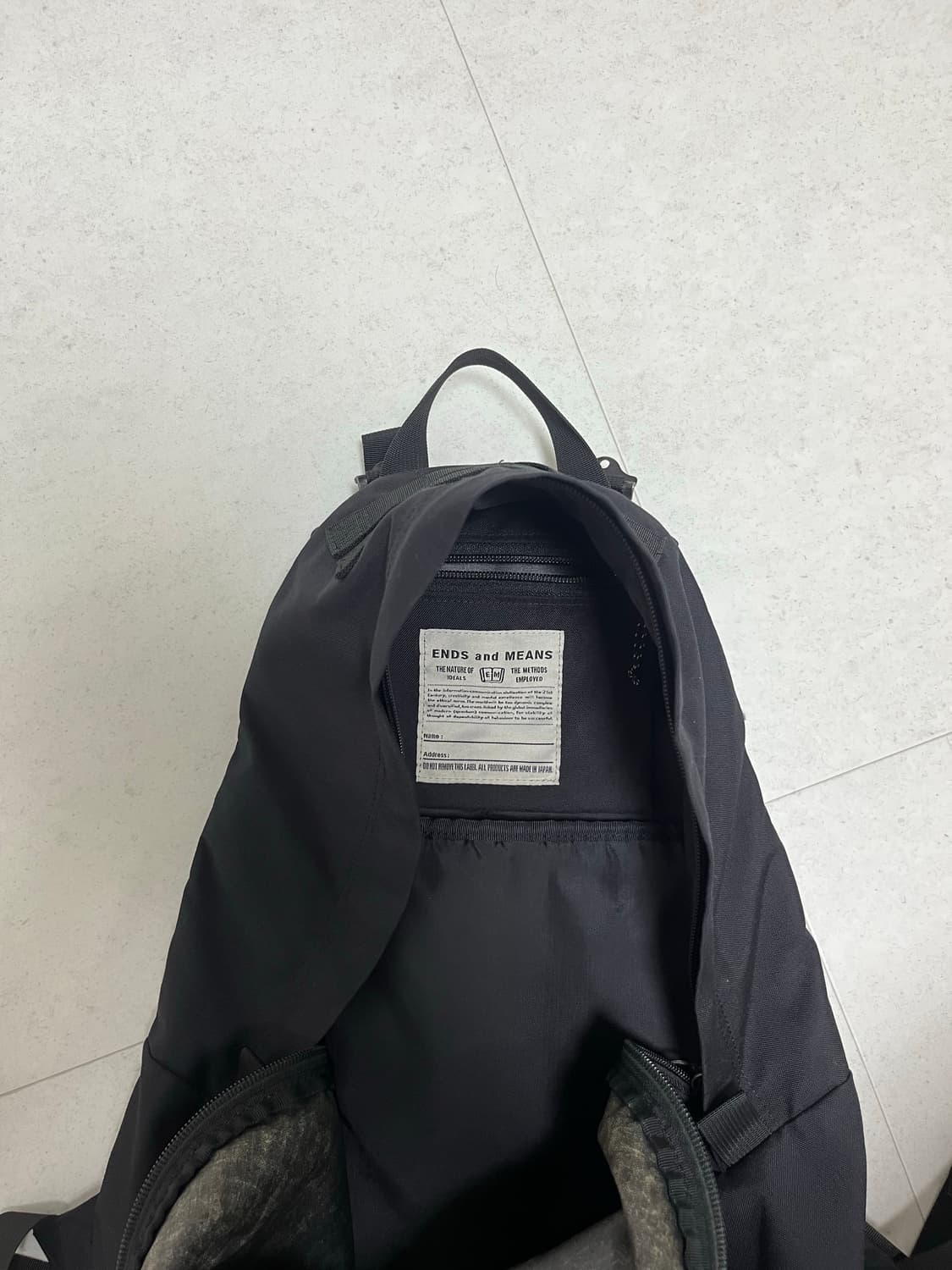 ends and means 엔즈앤드민즈 / 데이트립 백팩 상품이미지6