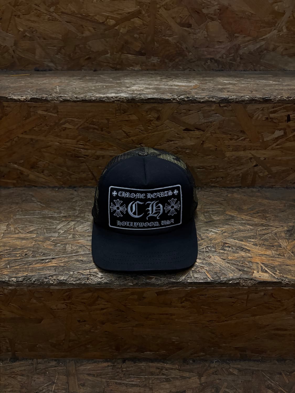 00s Chrome Hearts 크롬하츠 ch로고 카모 레이어드 메쉬캡 상품이미지2