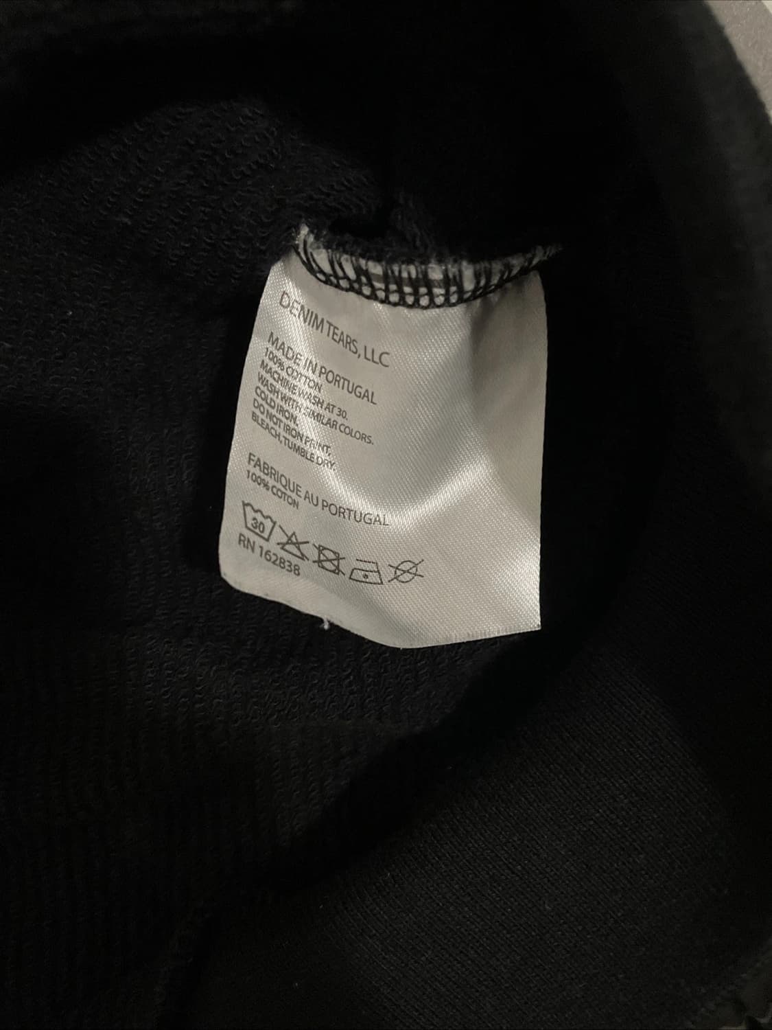 데님 티어스 더 코튼 리쓰 후드티 블랙 상품이미지4