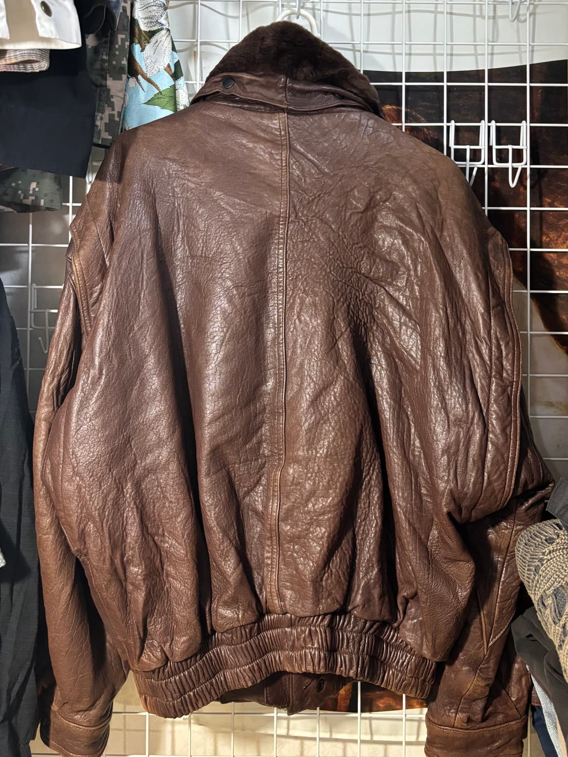 Japanese Military 무스탕 레더 자켓 L 상품이미지5