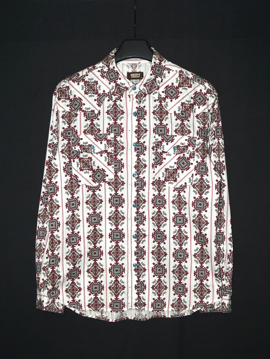 (smith's american) red ethnic shirt  상품이미지1