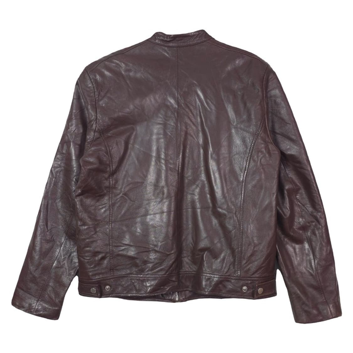 송지오 미니멀 리얼 양가죽 자켓 브라운 L 상품이미지2