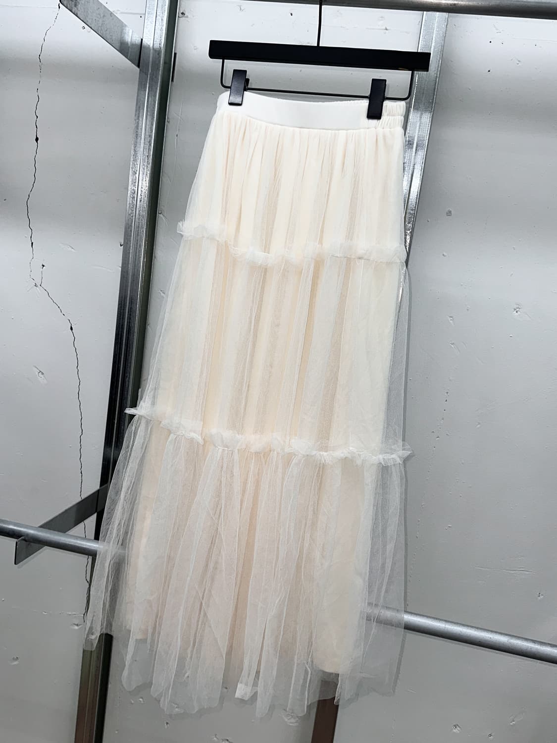 cream sha long skirt 상품이미지3
