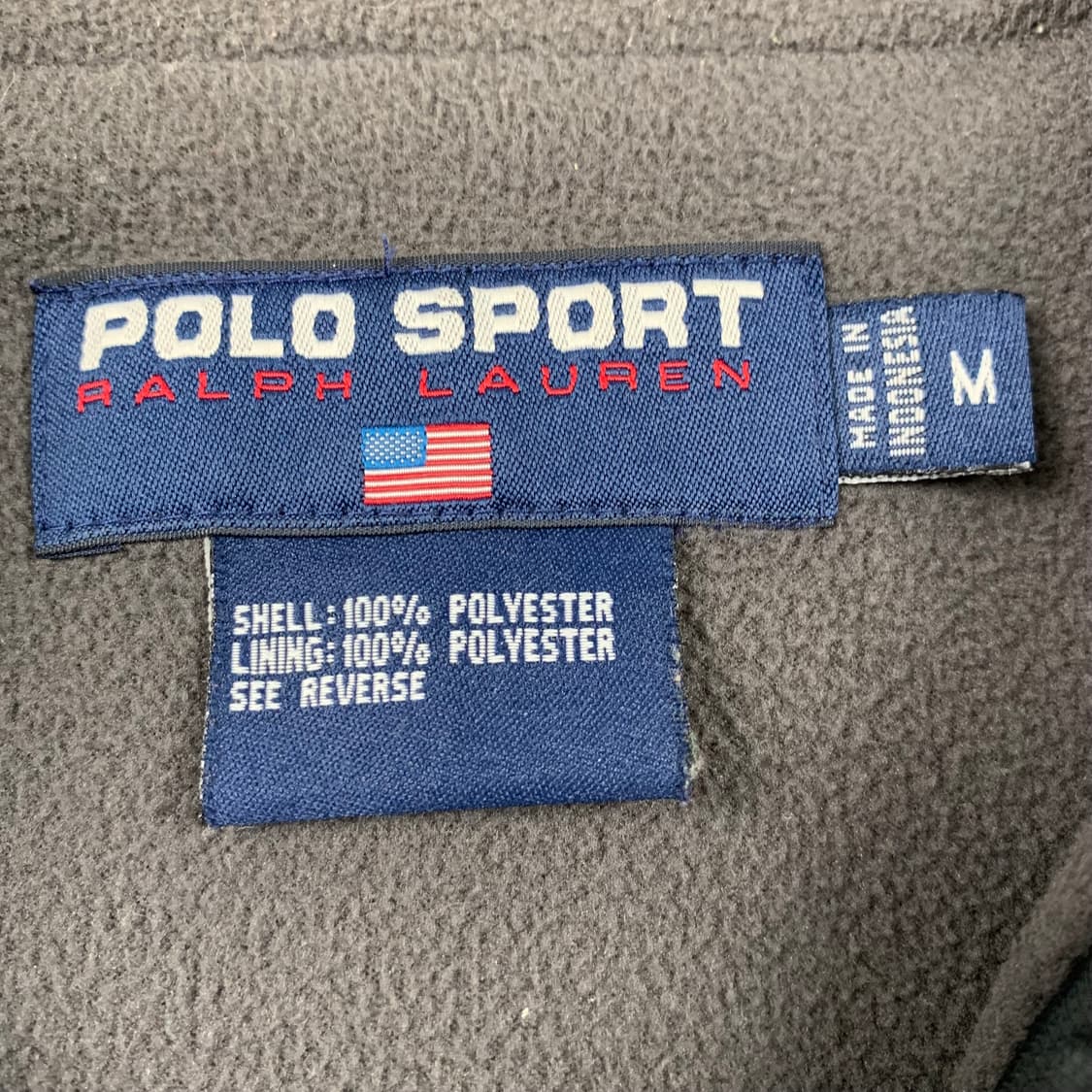 90s 폴로 스포츠 자수로고 플리스 안감 폴리쉘 자켓 상품이미지8