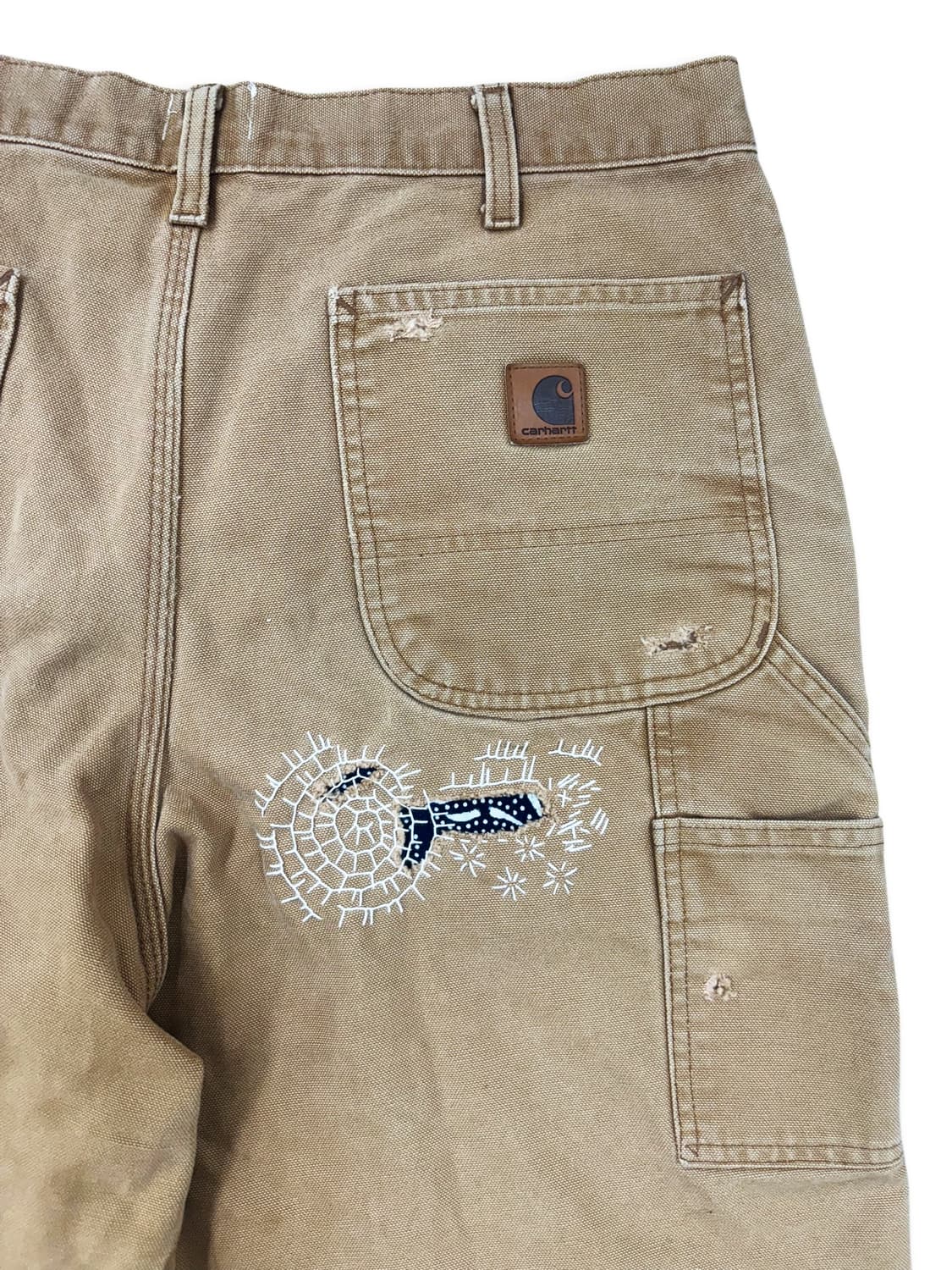 Carhartt Boro Sashiko Distressed Shorts 상품이미지7