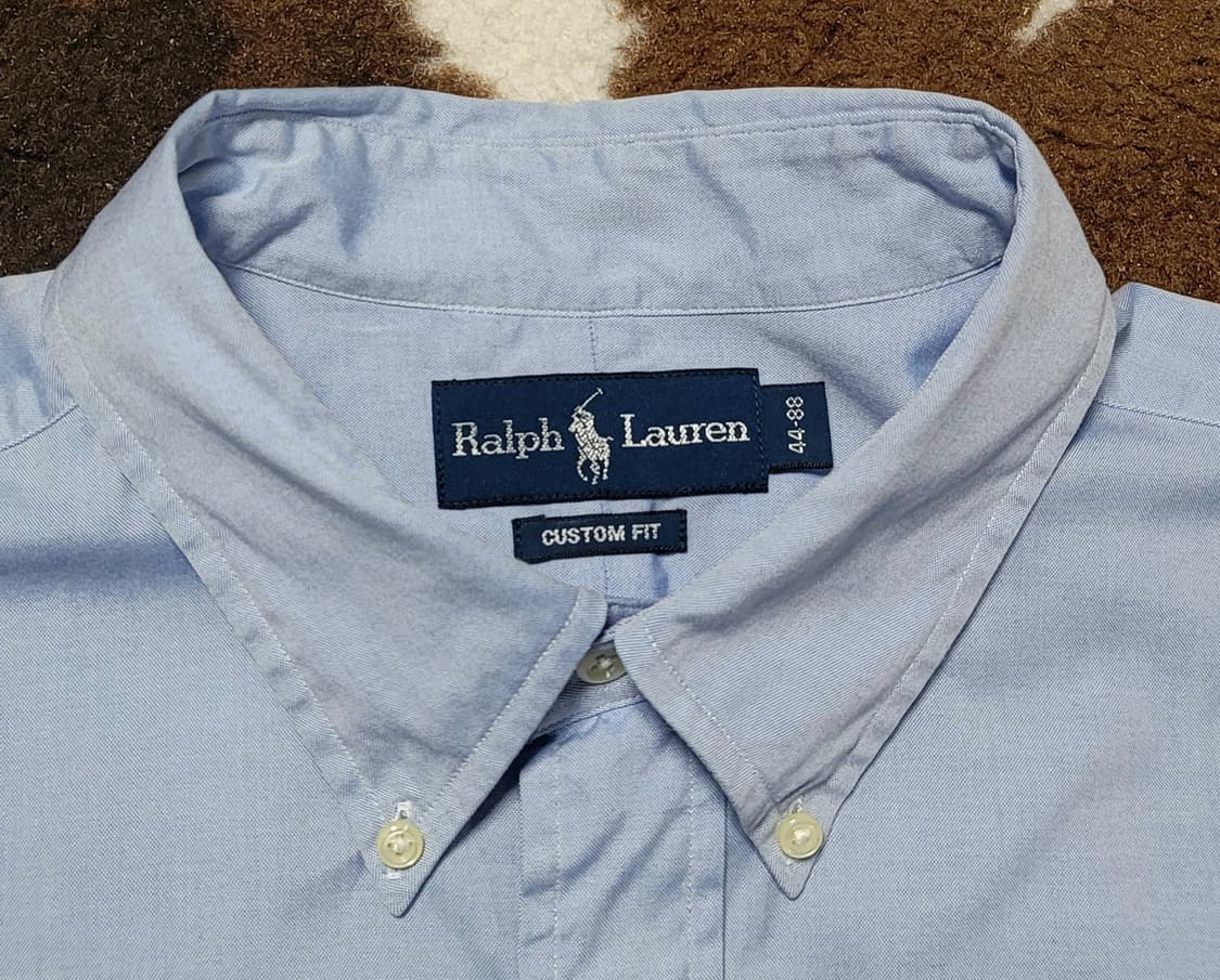 폴로 랄프로렌 남성용 연블루 면남방(L) 상품이미지5