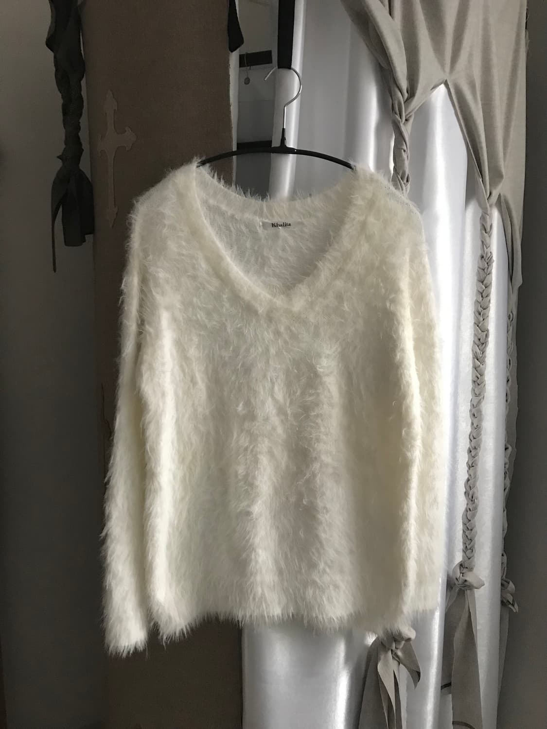 vintage angora white knit 상품이미지6