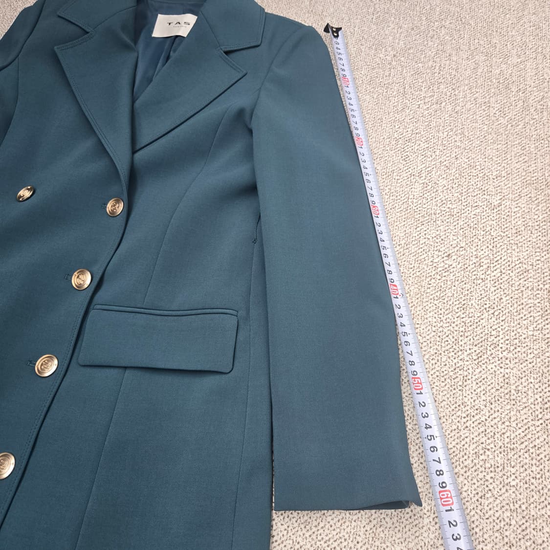 0827 타시뉴욕 벨트 롱 트렌치 코트 청록색 상품이미지8