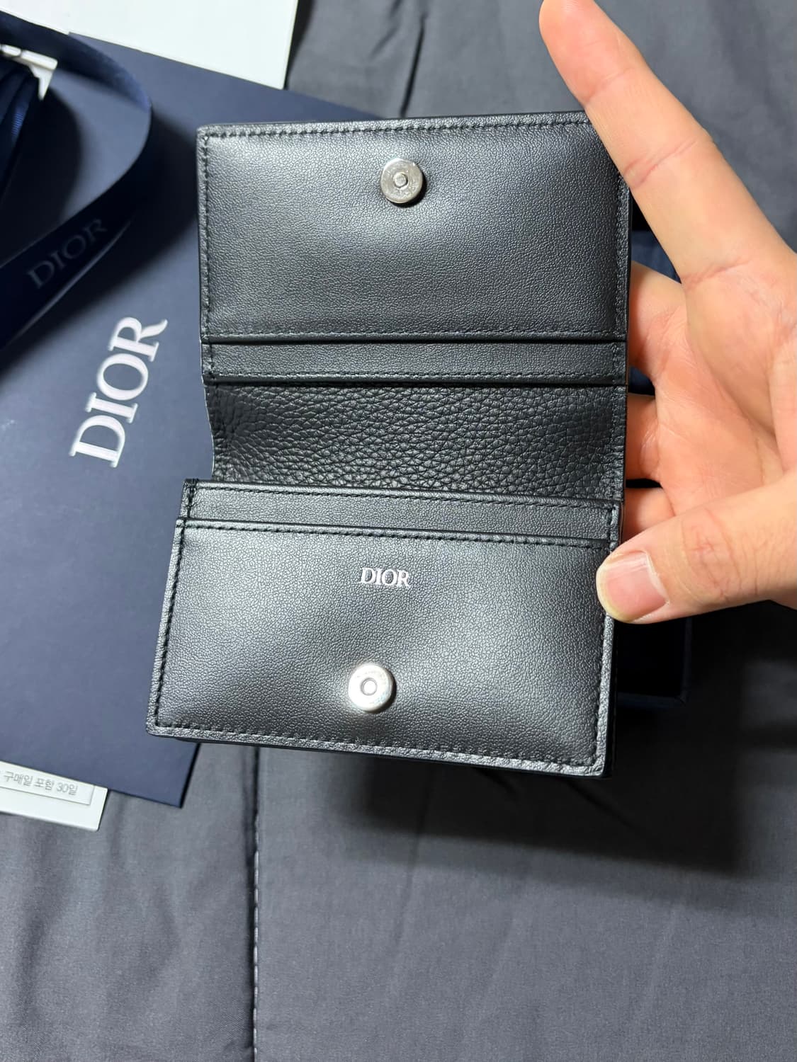 디올 새들 비즈니스 카드지갑 상품이미지3