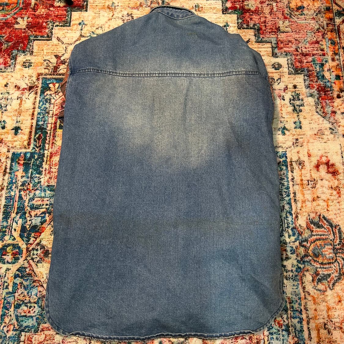 [XL] 골든구스 에스닉 패턴 니트 포인트 데님 자켓 상품이미지2