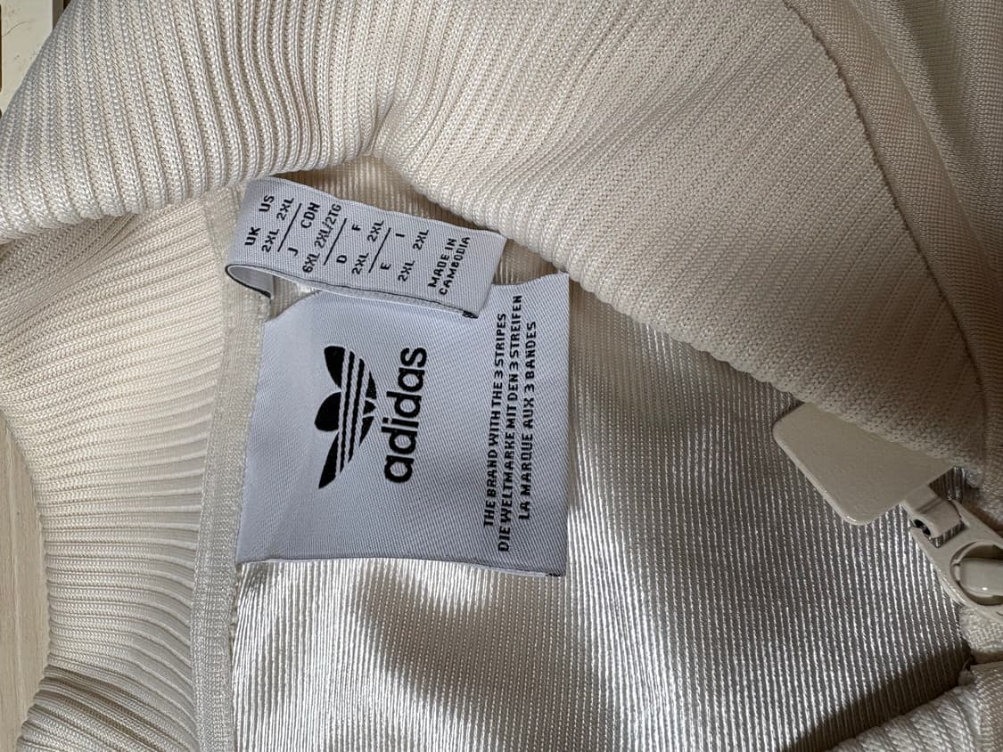 아디다스 sst 트랙탑 크림/초록색 상품이미지4