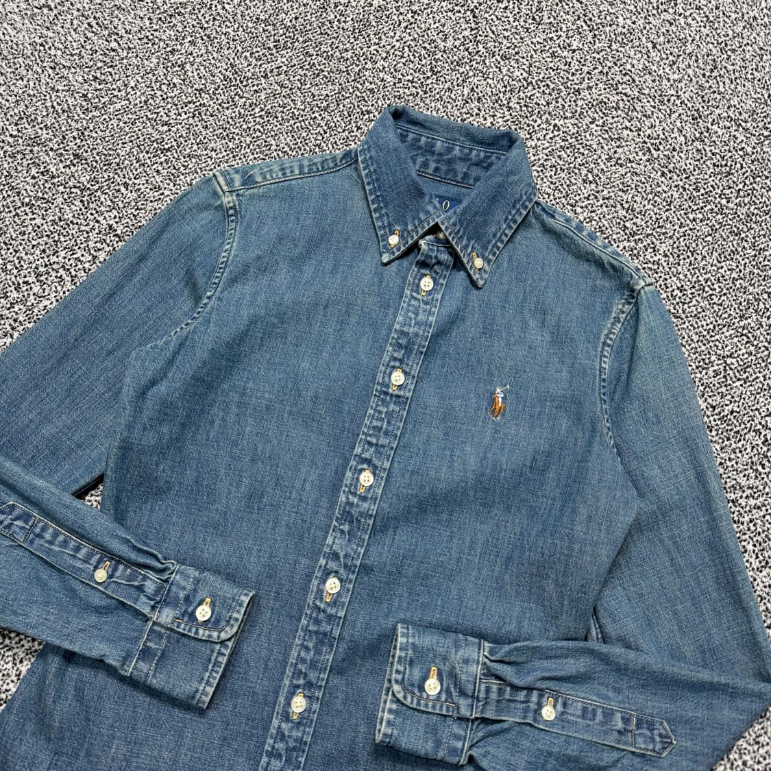 Name : 폴로 랄프로렌 샴브레이 시그니처로고 데님 셔츠 :) 상품이미지2
