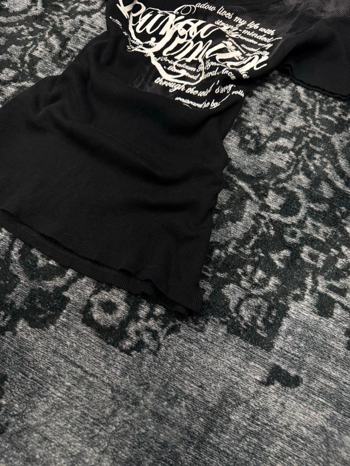 Beaumere 00s lettering ribbed top 상품이미지5