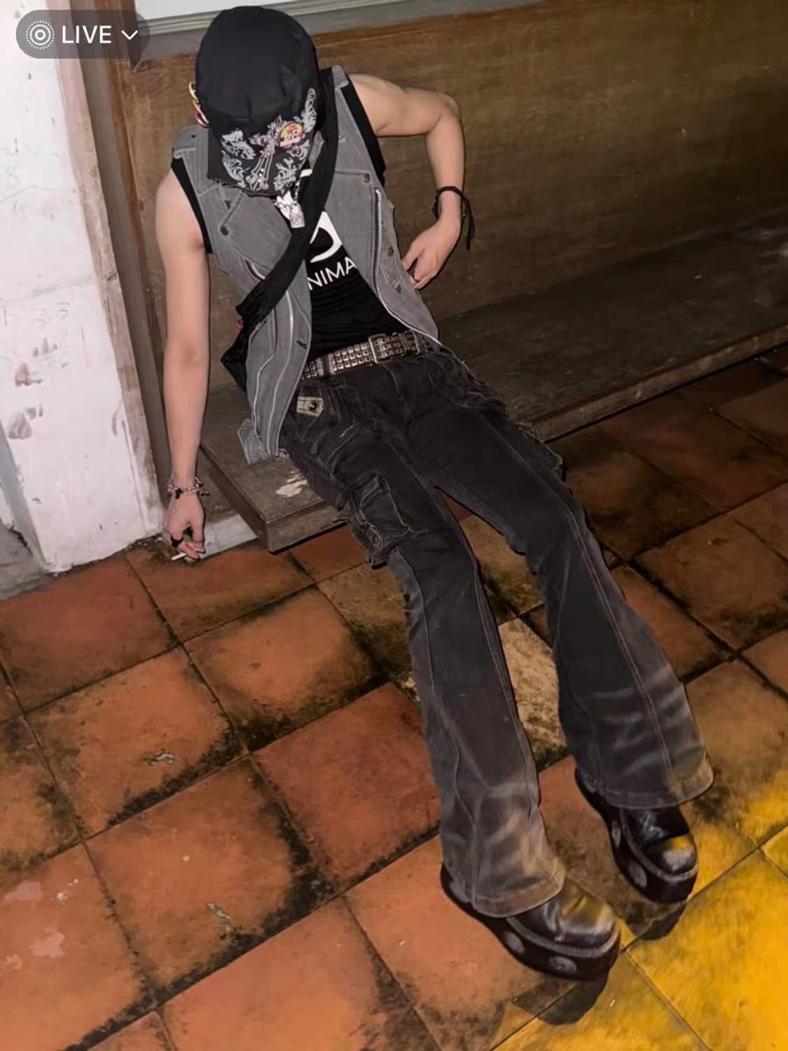 Flowers birds Market 멀티 포켓 부츠컷 데님 상품이미지6