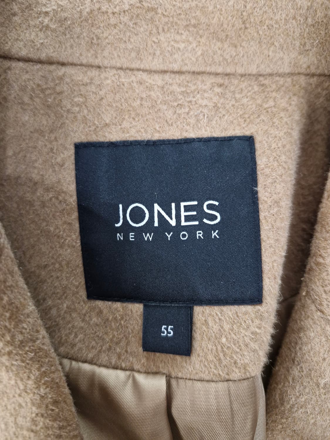 존스뉴욕 23F/W 울 캐시미어 혼방 기본핏 코트 카멜베이지(55) 상품이미지6