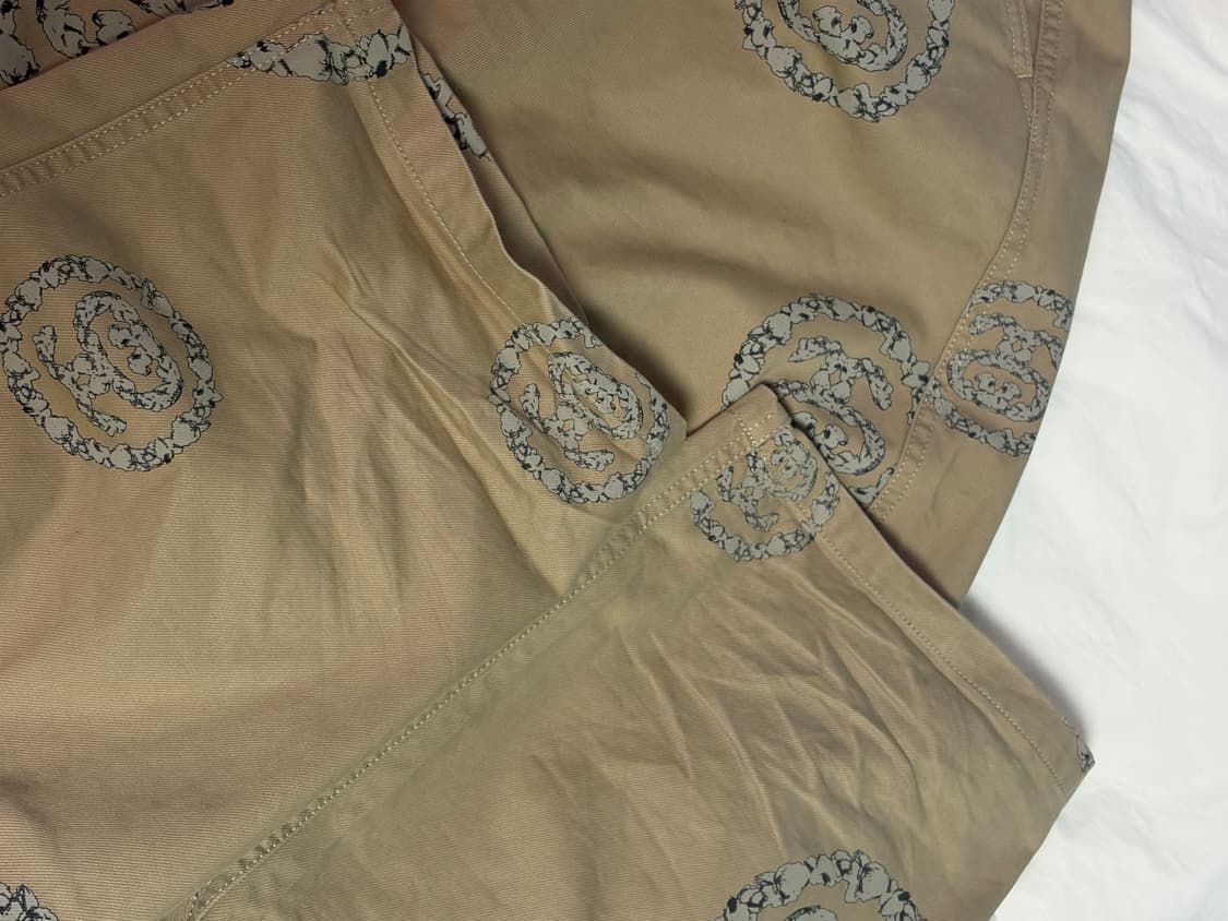 스투시 x 데님 티어스 SS 리쓰 치노 카키 34 상품이미지3