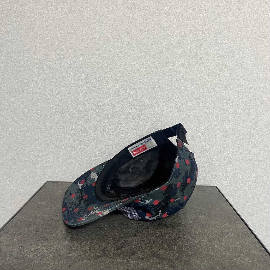 (OS) 슈프림 꼼데가르송 박스로고 캠프캠 모자 도트 카모 상품이미지6