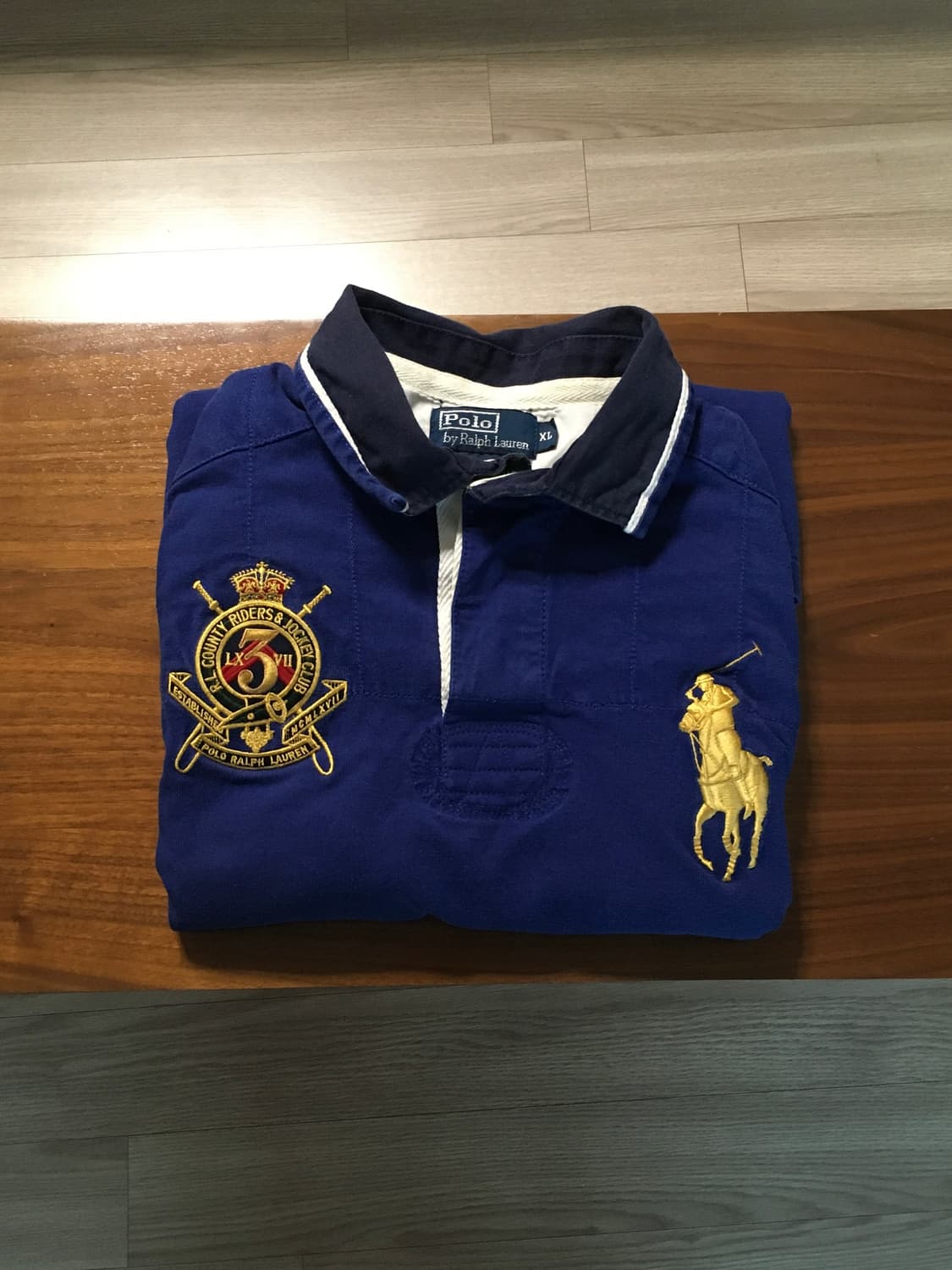 폴로 빅포니 긴팔 블루 럭비티 상품이미지1