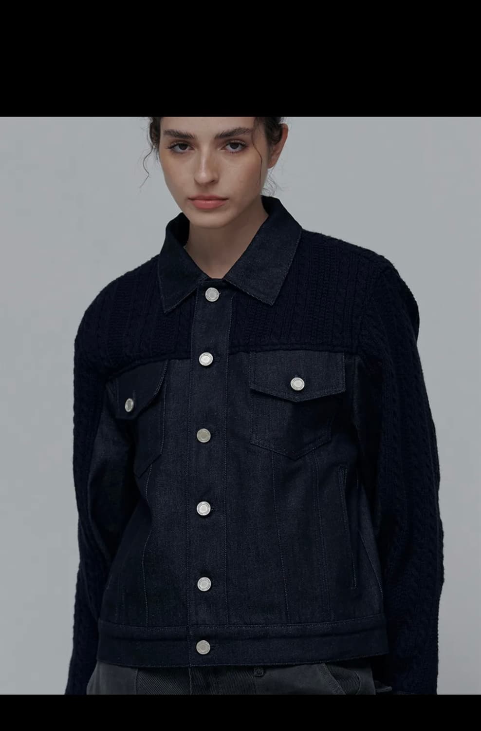 애니타임로릭 Zinnia Mix Jacket-NAVY (W) 상품이미지2