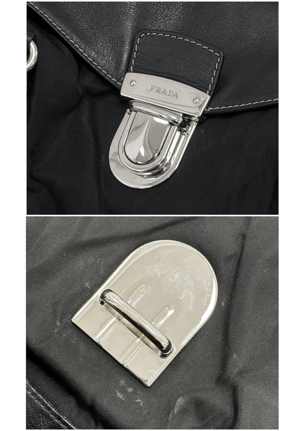 프라다 포코노 레더 트리밍 버클 숄더백 상품이미지6