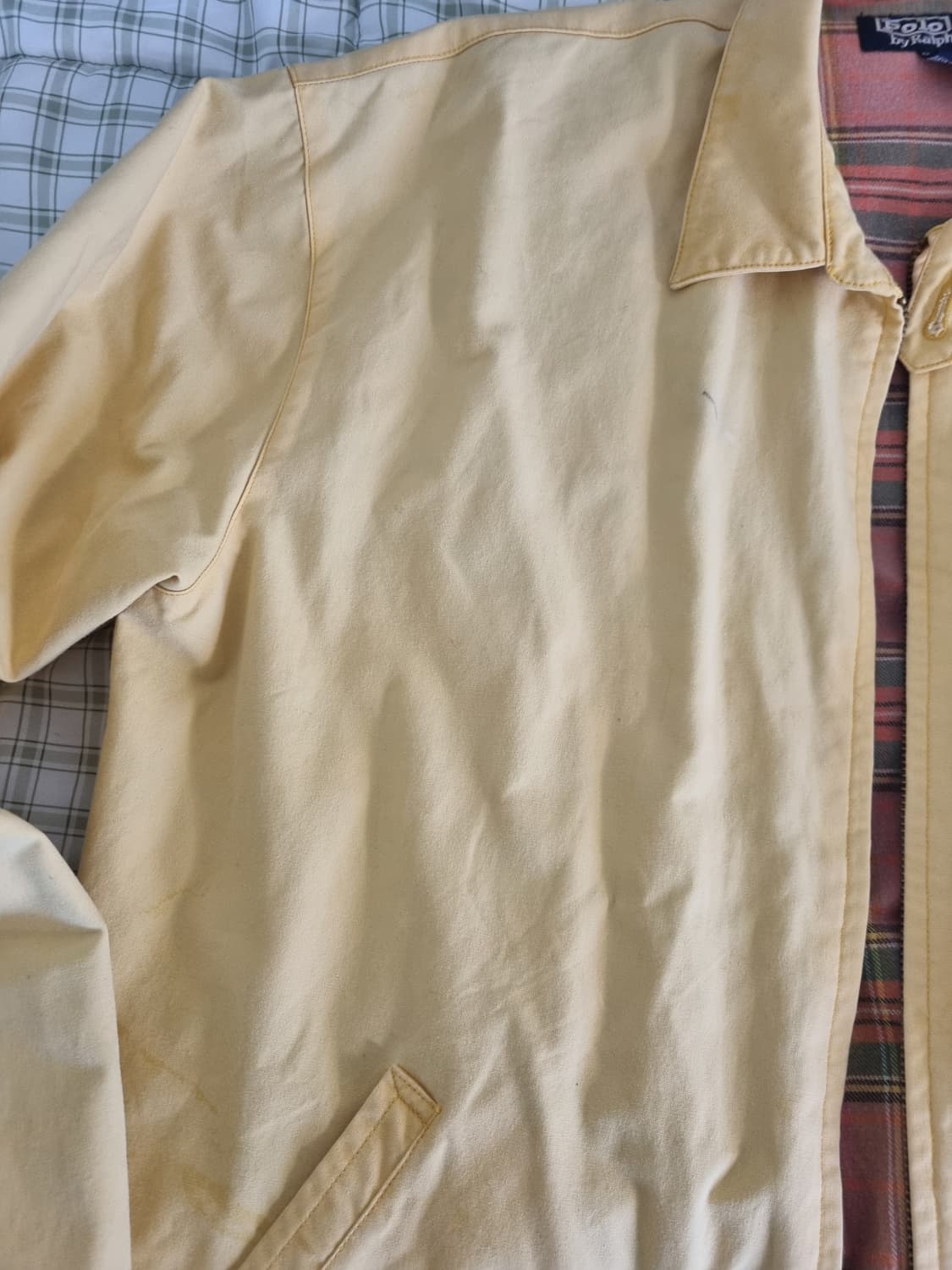 연노란색 폴로 해링턴 자켓 상품이미지2