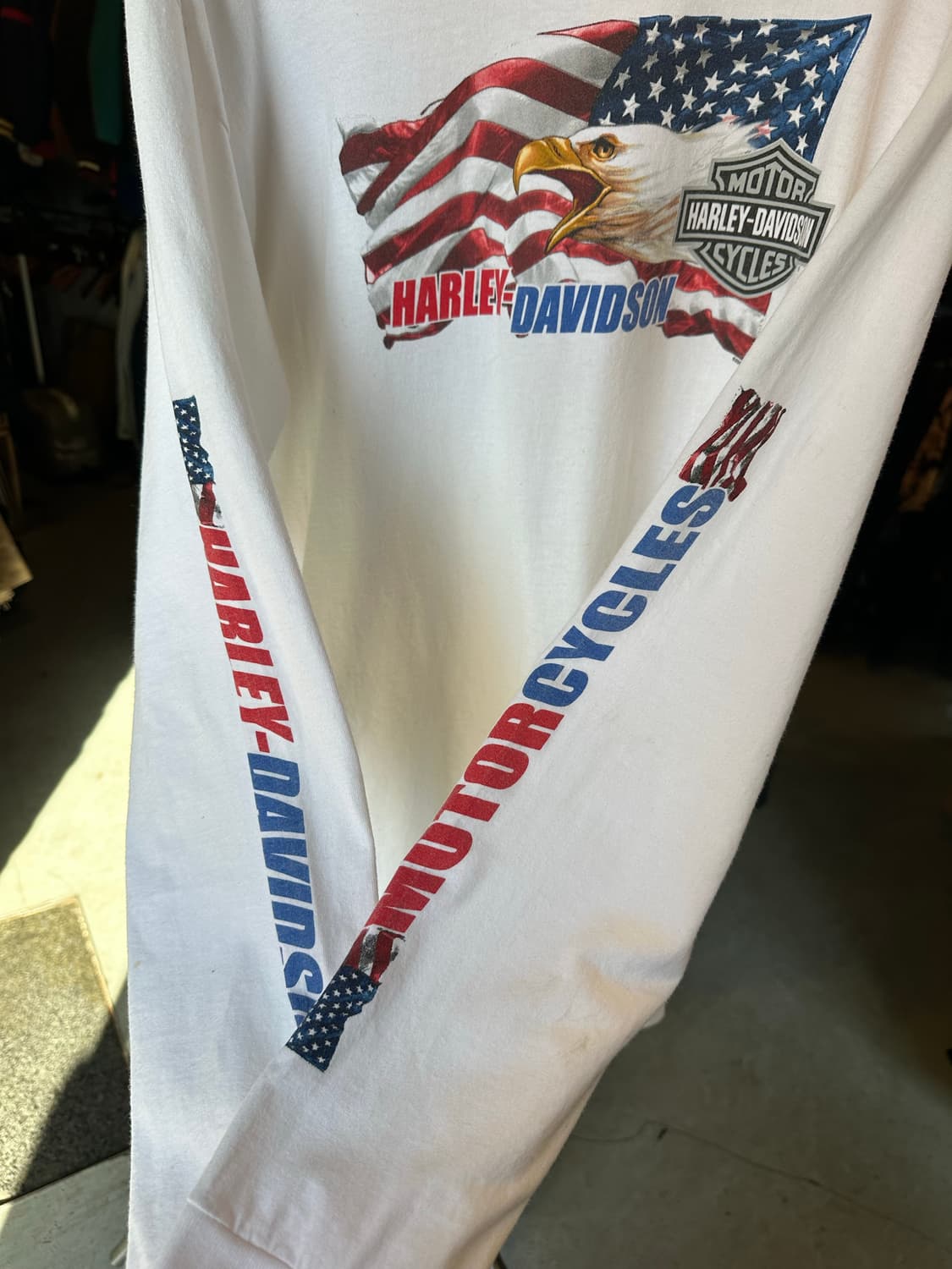 할리데이비슨 프린팅 롱슬리브 티셔츠 2007 made in usa 상품이미지9