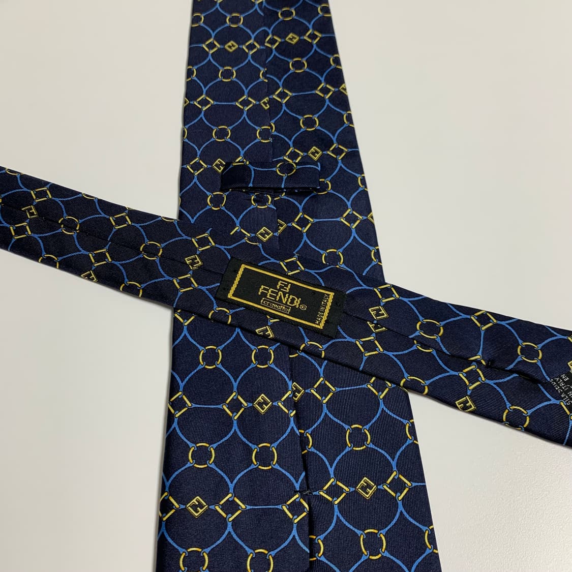 펜디(FENDI) FF모노그램 기하학적패턴 새상품급 명품넥타이 S등급 상품이미지6