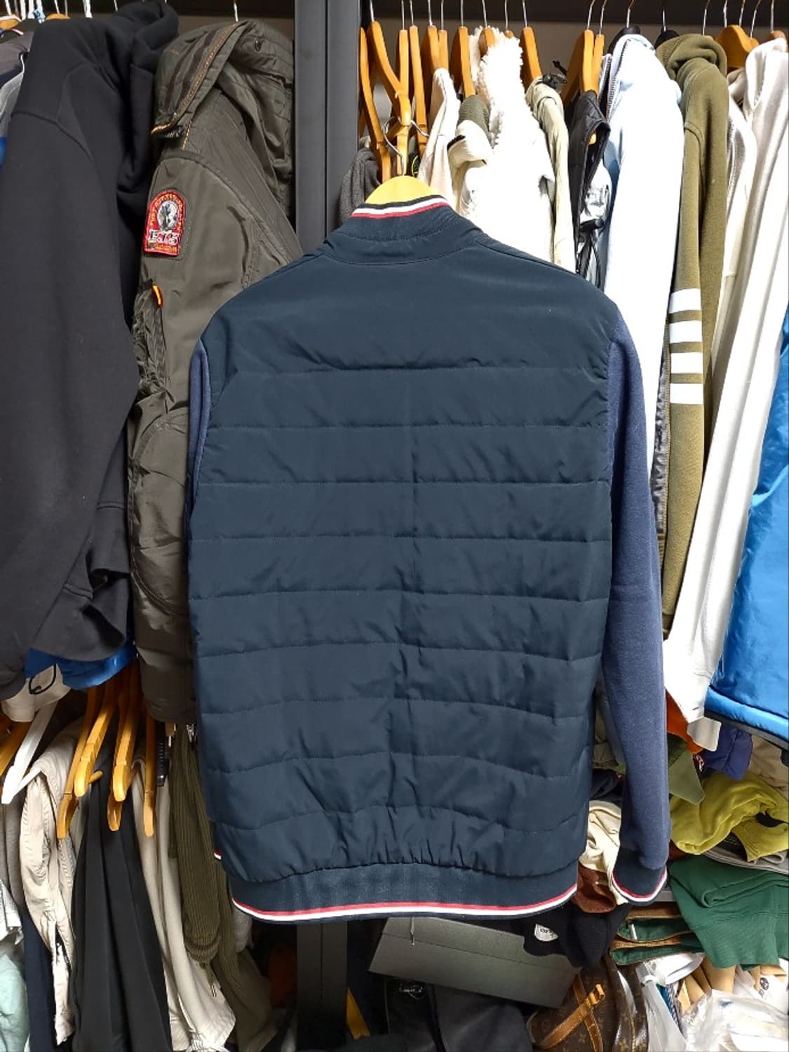 폴로 랄프로렌 네이비 덕다운 퀼팅 블루종 자켓 xl 상품이미지4