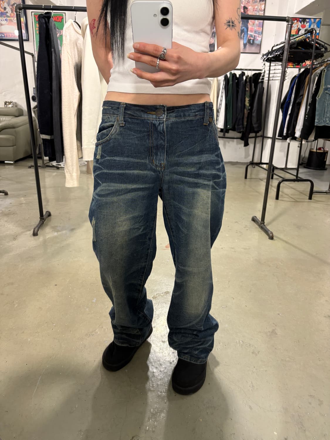 빈티지 워시드 데님팬츠 상품이미지2