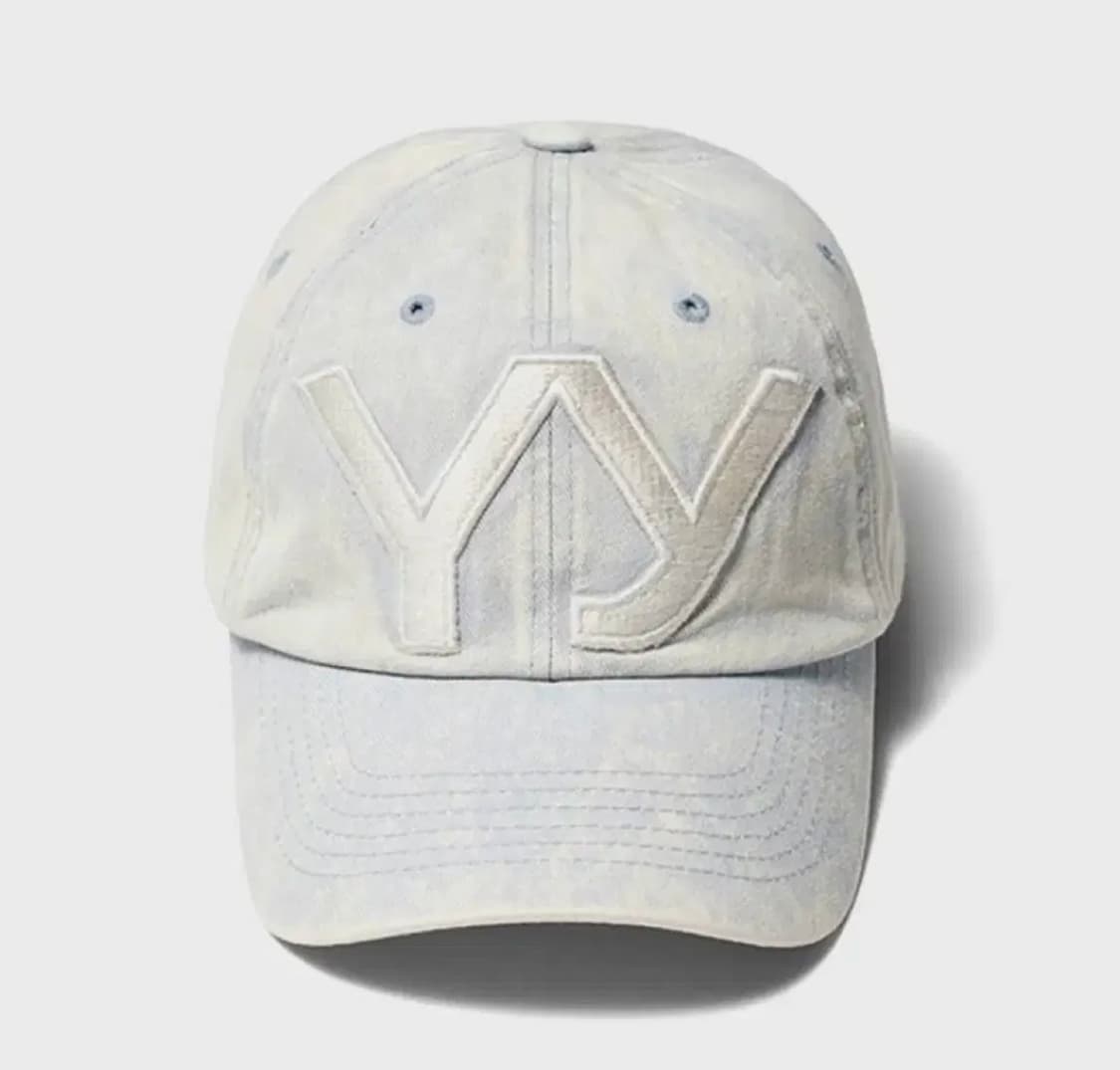 오픈 yy 워싱 볼캡 데님블루 연청 코튼 상품이미지1