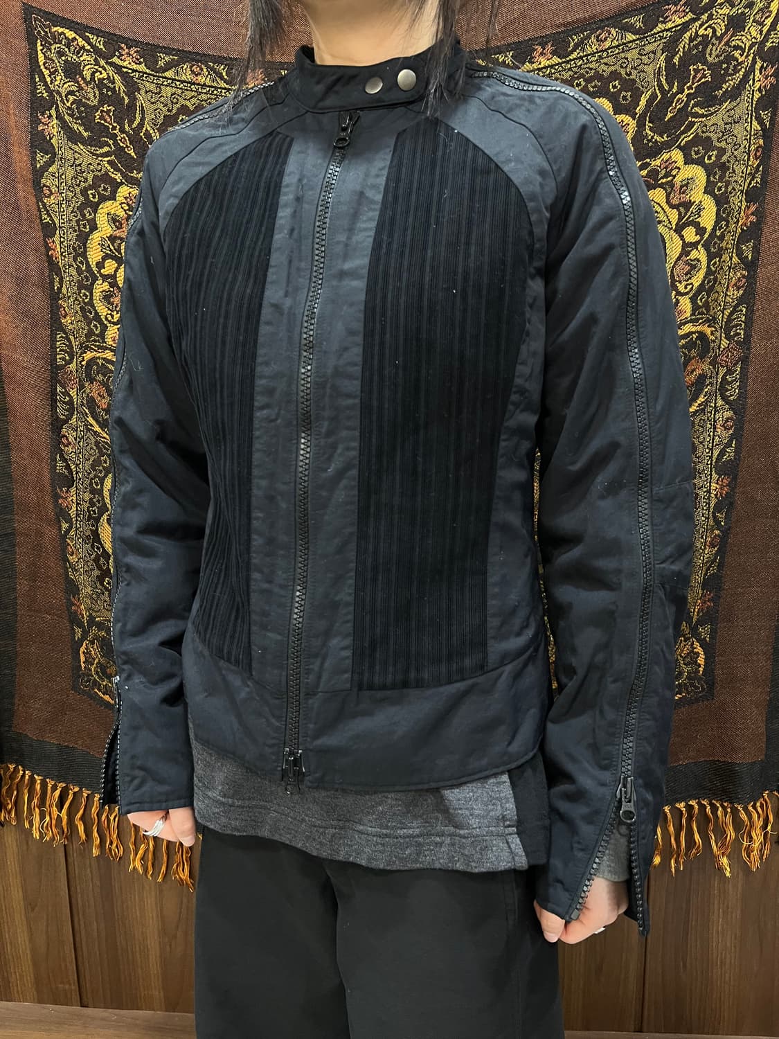 아르마니 익스체인지 지퍼 디테일 바이커 자켓 상품이미지1