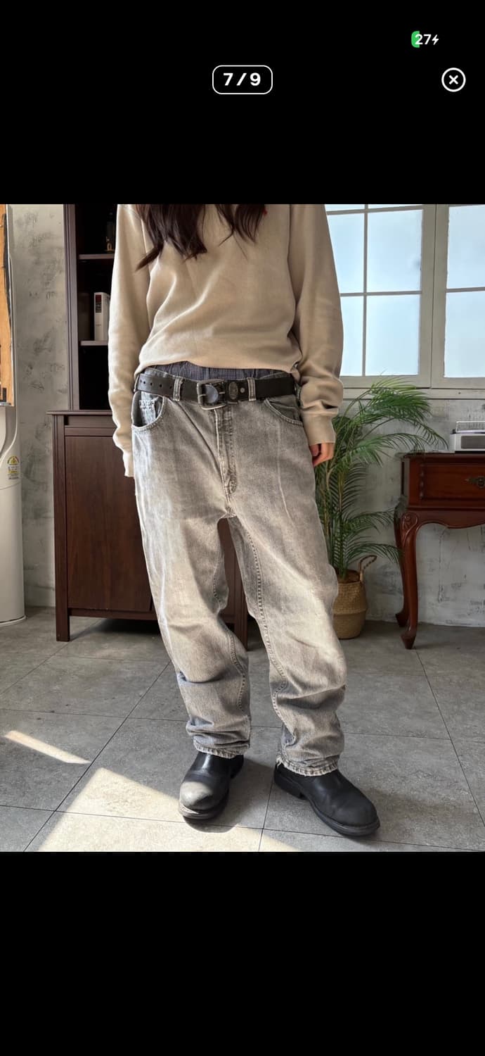 리바이스 505 흑청 상품이미지7