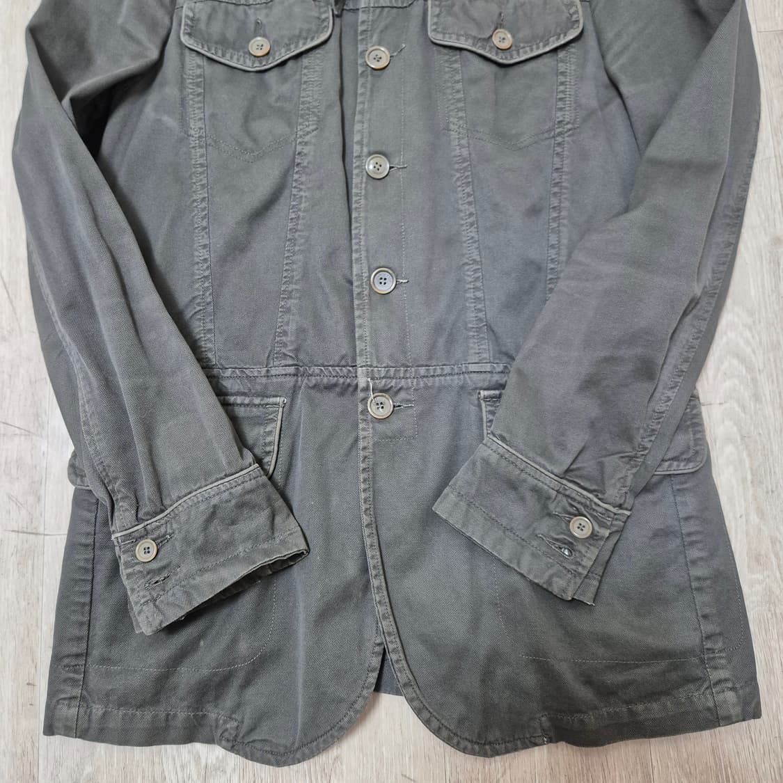 자라 캐주얼 1975 투포켓 야상 워크 자켓 상품이미지3